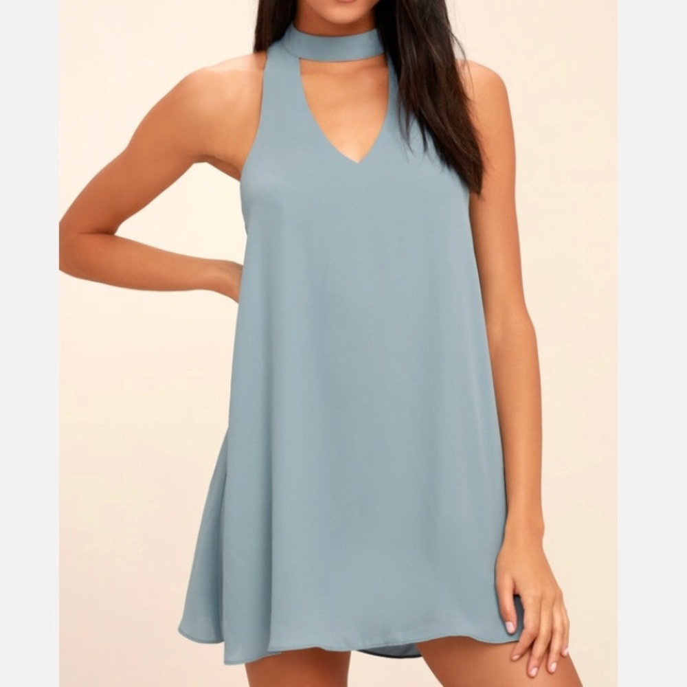 Lulus Slate Blue/ Grey Dress